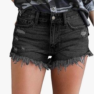 Distressed Jean Shorts
